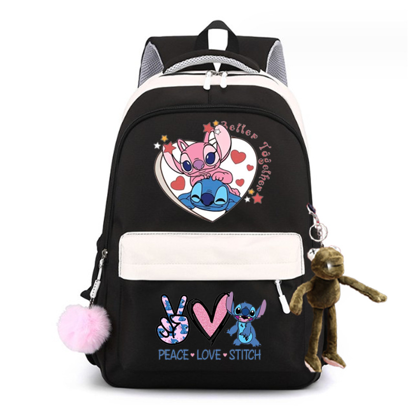 2024 encantador patrón de dibujos animados Stevie / Boy mochila escolar mochila de moda casual para hombres y mujeres