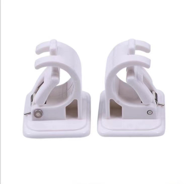 Gancho de barra de cortina sin perforaciones gancho de barra de toalla de perforación sin cortina abrazadera gancho de Pared Soporte de barra de cortina