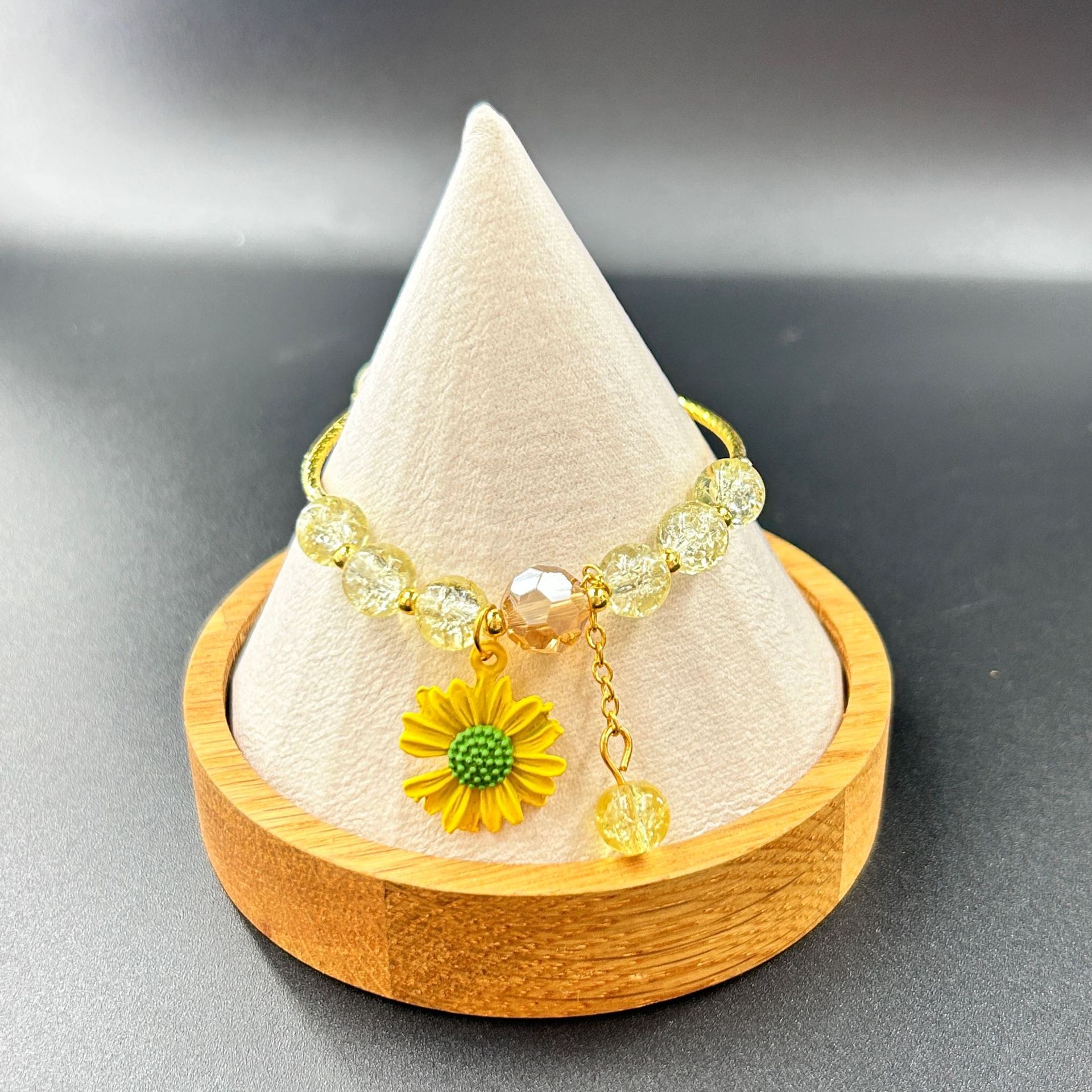 구부러진 튜브 작은 데이지 옐로우