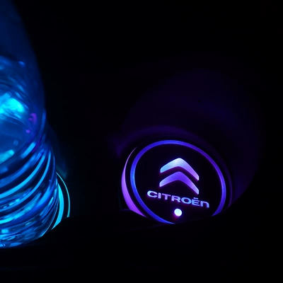 Car Luminous Water Cup Mat — Anti-slip mat - citroen-single