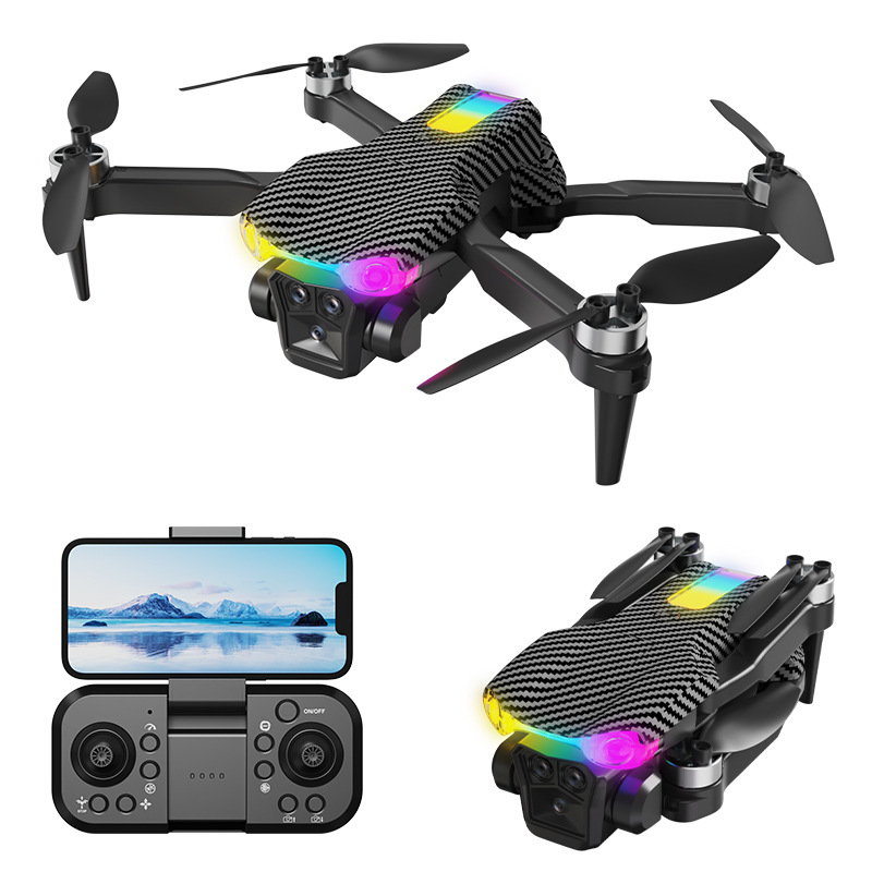 Drone 8K Long Endurance High-Definition Aerial Photography Four-Axis Foldableing Aircraft Optical Flow Brushless Remote Control Aircraft Toy Model Aircraft