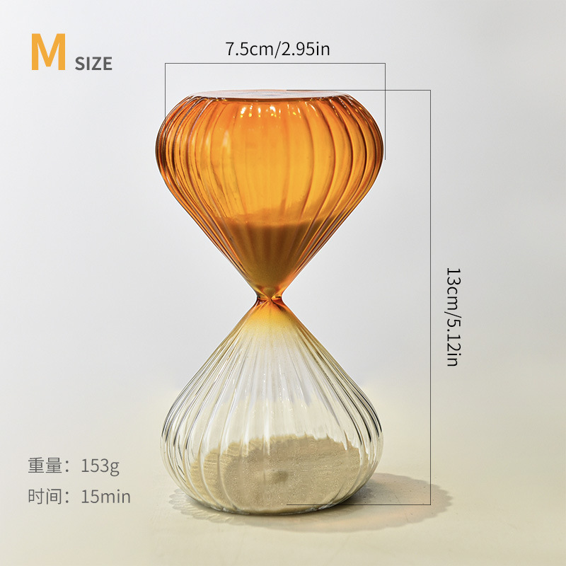 Creativo 15 30 minutos reloj de arena a rayas grises estilo moderno decoraciones de moda para el hogar cronógrafo regalos pequeños image 10