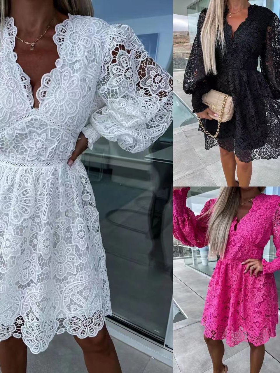 elegant sexy lace dress