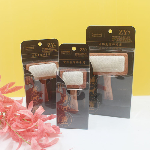 Xino pet products comb round head square latex air cushion needle comb beautician fluffy comb dog and cat hair zy