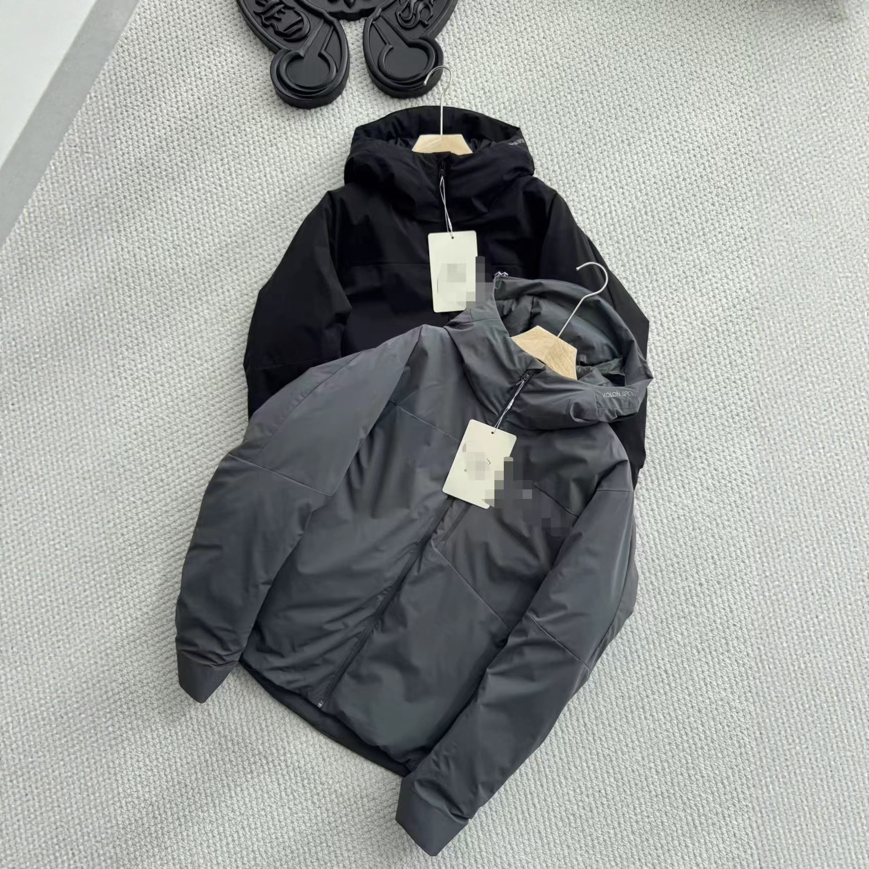 2400 Kejia Winter New Outdoor Sports and Leisure Lightweight Multi-Flap Pocket Pants Goose down Men's Hooded down Jacket