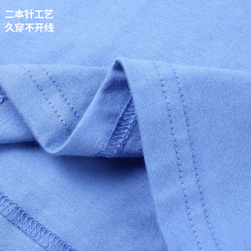 Nuo lana suave transpirable cuello redondo manga corta Camiseta ropa de trabajo Publicidad camisa algodón camiseta personalizada impresión de la insignia