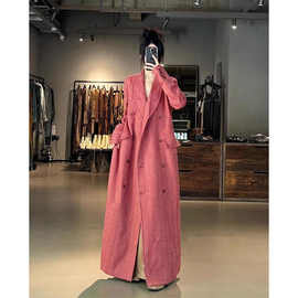 秋冬新款羊毛西装赫本大衣呢子大衣气质2025长款毛呢外套