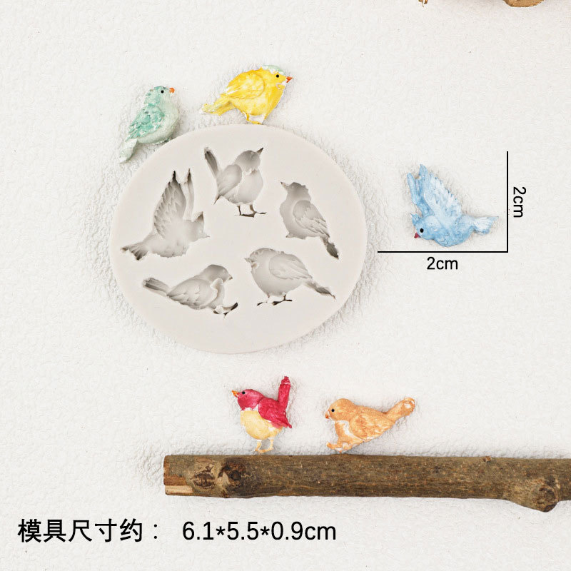 Nueva golondrina pájaro silicona molde Mesa decoración colgante hecho a mano epoxi DIY accesorios de la joyería decoración del molde