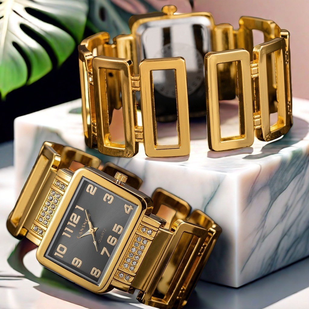 2024 New Cross-border E-commerce New Niche Bracelet Watch Foreign Trade Europe, America and Southeast Asia Gold Bracelet Quartz Watch