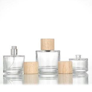 Spot 30ml Transparent Glass Perfume Bottle Wholesale Bayonet Cylindrical Sub-Bottle Empty Bottle Convenient Spray Bottle Aromatherapy Bottle