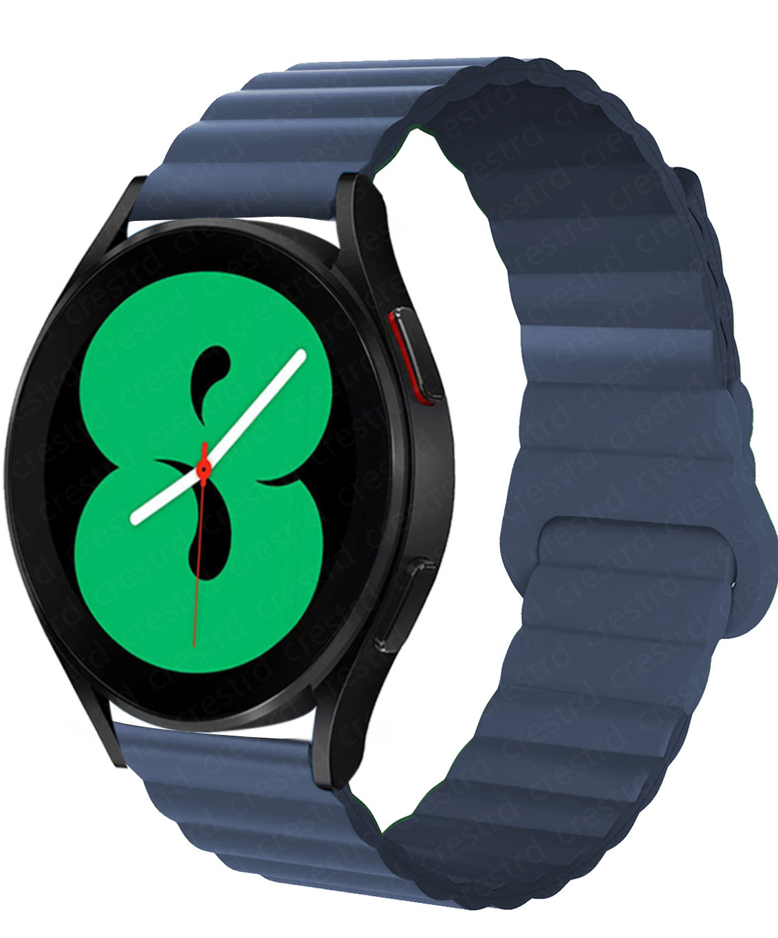 Nueva correa de cadena de silicona magnética para Samsung watt4, Huawei GT2 20mm 22mm