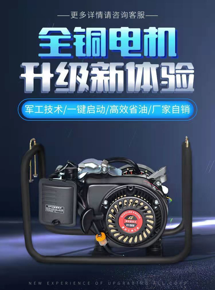 Electric Vehicle Range Extender Free of Installation 48V60V72V Intelligent Frequency Conversion Tricycle Four-Wheel Battery Car Gasoline Generator