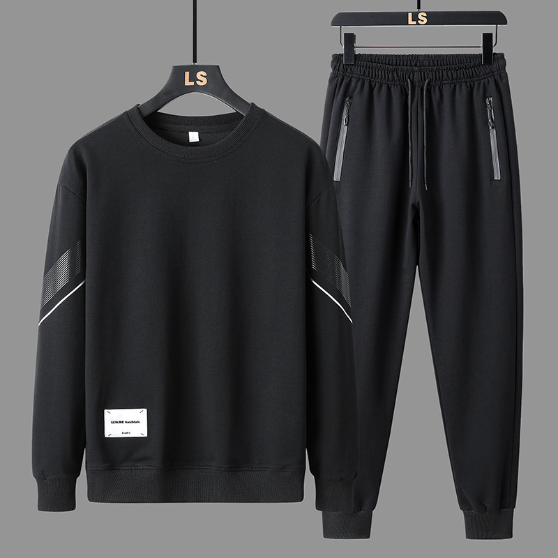 2024 Autumn Main Push Spring Men's Leisure Sports Wear suit Young and Middle-aged Sports Loose Fashion Crewneck Guard