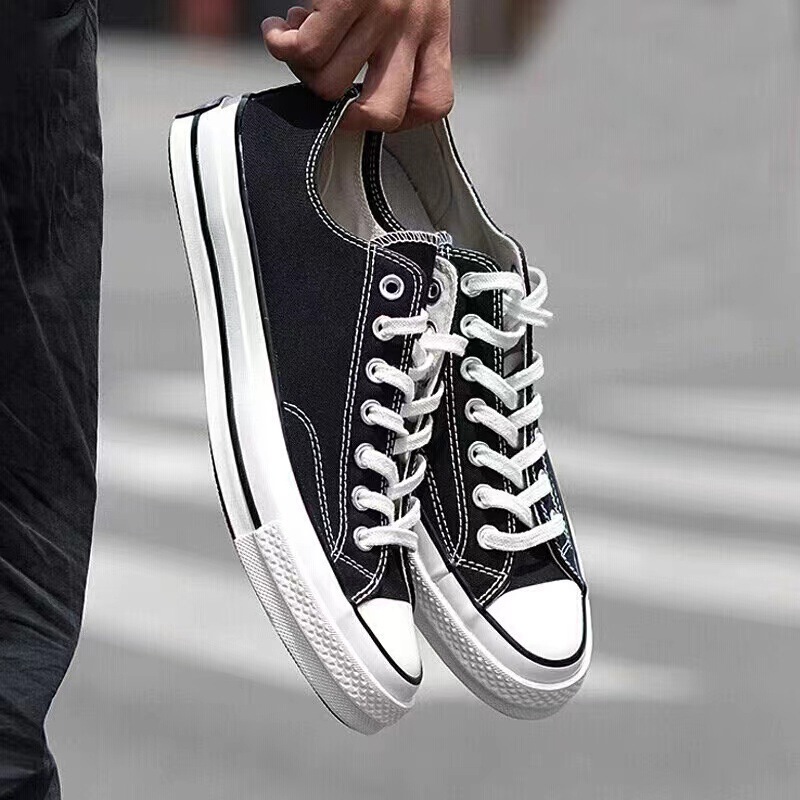 Dexun Haowangjiao 1970S Canvas Shoes Campus Akita Classic High-Top Blue-Soled Retro Casual Canvas Shoes