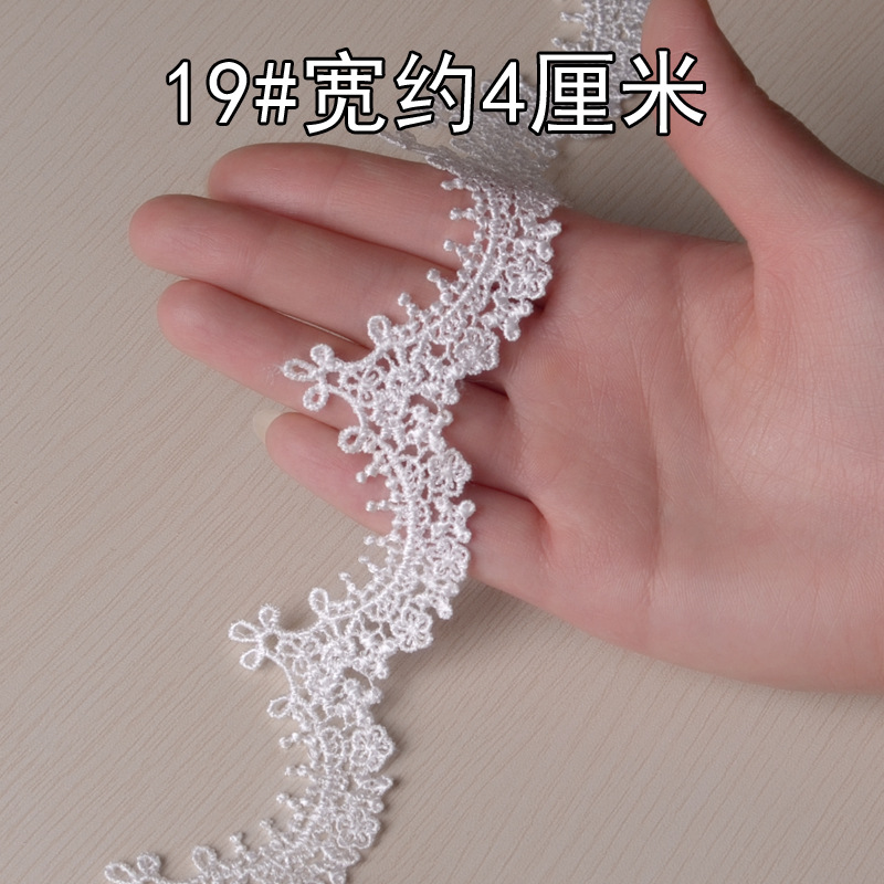 Y8YO bordado encaje vacío soluble en agua accesorios de encaje accesorios de ropa material de decoración DIY tocado hecho a mano