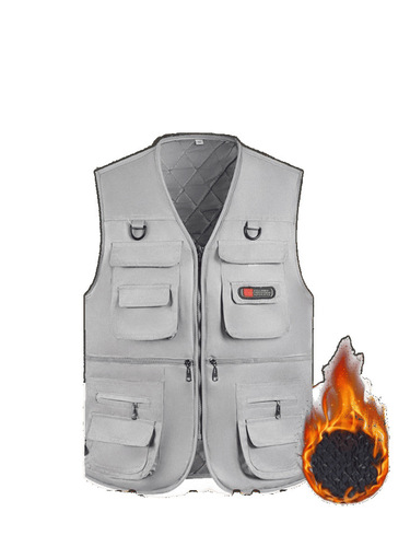 Cross-border multi-pocket vest for men, casual photography and fishing mesh vest, father's outfit, shoulder cape for middle-aged and elderly men's clothing