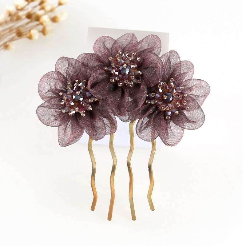 콩 페이스트 컬러 헤어 빗