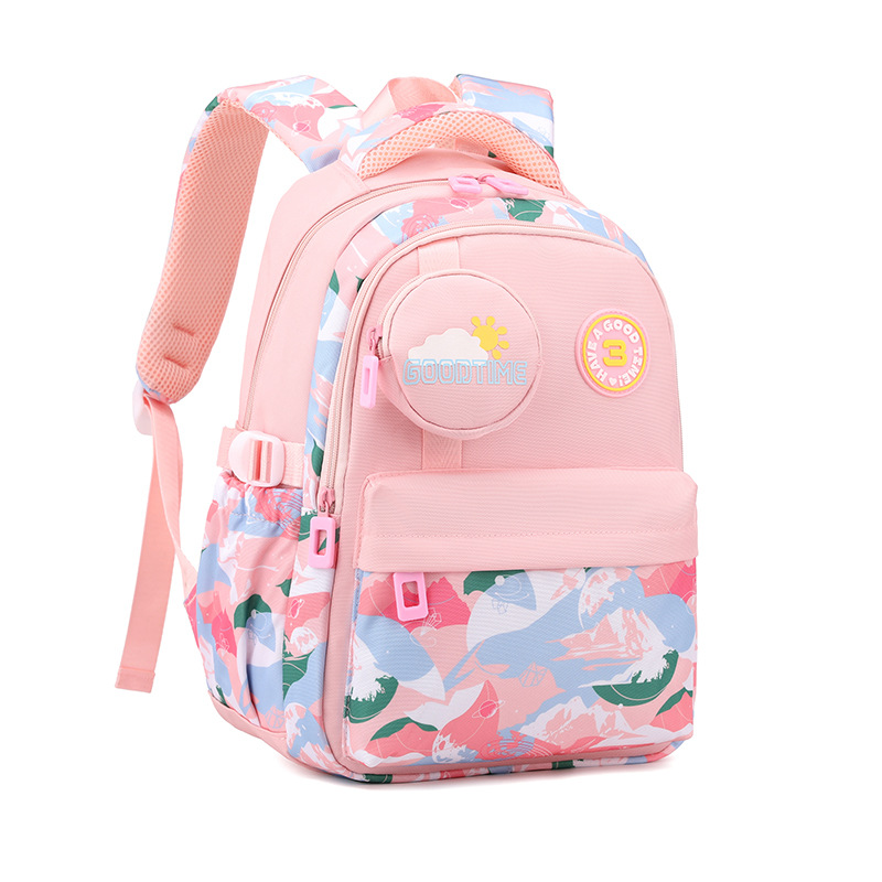 Nuevo pez natural jardín de infantes clase grande - 2 grados mochila pequeña bebé lindas mochila para niños y niñas para reducir la carga de la cresta