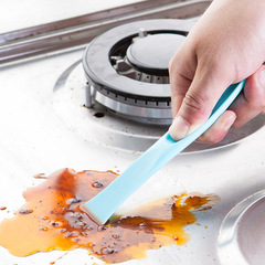Multifunctional Household Cleaning Gadget for Scrubbing Stains, Removing Cans, and Degreasing Stoves - Dual-Head Scraper