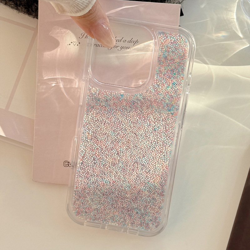 简约彩色小球适用16promax苹果15手机壳iphone14滴胶13硬套16防摔|undefined