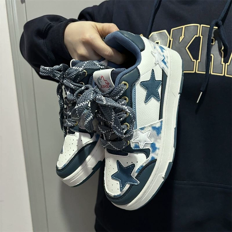 2024 весна и лето новая корейская версия нишевые дизайнерские туфли повседневные кроссовки женские винтажные кроссовки