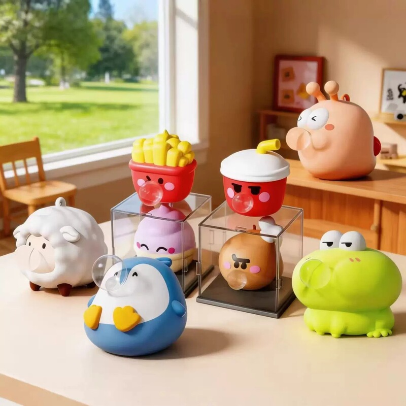 Factory Direct Hot-Selling New Stress-Relief Toys: Capibara, Little Sheep, Penguin, Snail, Frog, Bubble-Spitting, Squeeze Toys