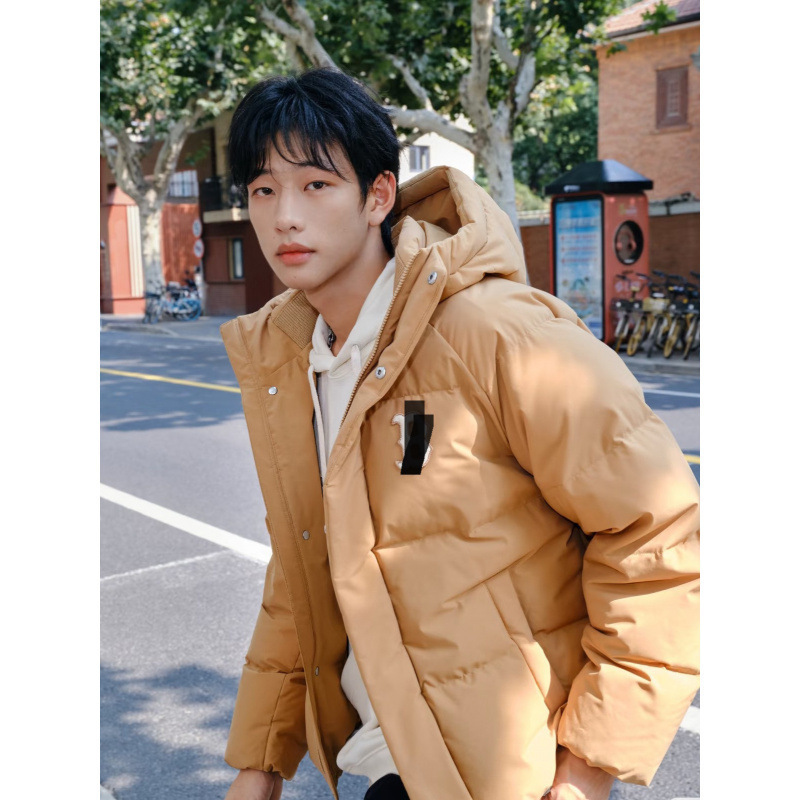 2026 New Mlb Zhang Linghe Same Style Yankees Short White Duck down Jacket Unisex Couple Style