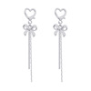 Universal earrings with bow, wholesale