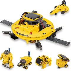 クロスボーダーDIY組み合わせ玩具6合1自装宇宙太陽エネルギー玩具車7合1知能ロボット玩具