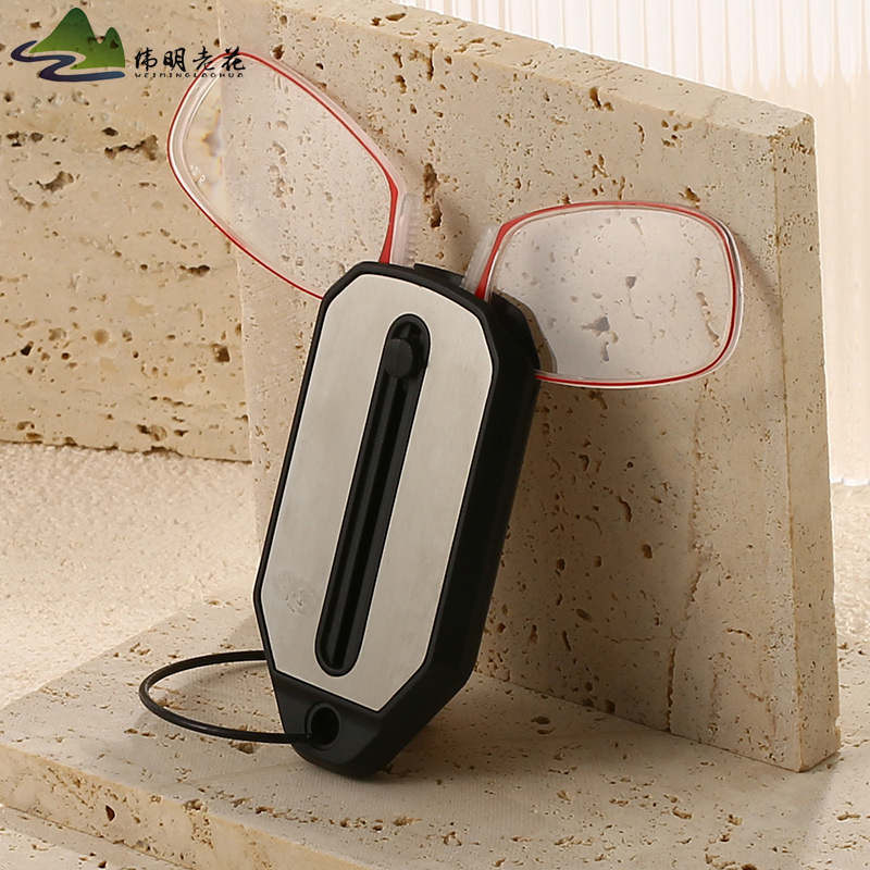 Cross-border portable portable mobile phone reading glasses for the elderly ultra-thin card-type presbyopic glasses for men and women