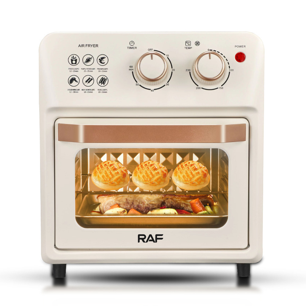 Horno eléctrico europeo RAF 12L multifuncional freidora de aire doméstica completamente automática horno inteligente freidora horneada visual