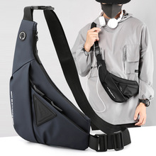 新款多功能单肩包潮牌胸包户外运动斜挎包商务旅行小背包个性男包