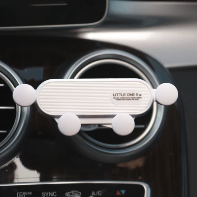 Car-mounted phone holder, cute cartoon design, air vent navigation fixed support bracket, 2025 new model for female drivers, with extension rod
