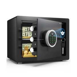 跨境电子密码保险柜家用小型全钢款保险箱实心锁栓贵重物品保管箱