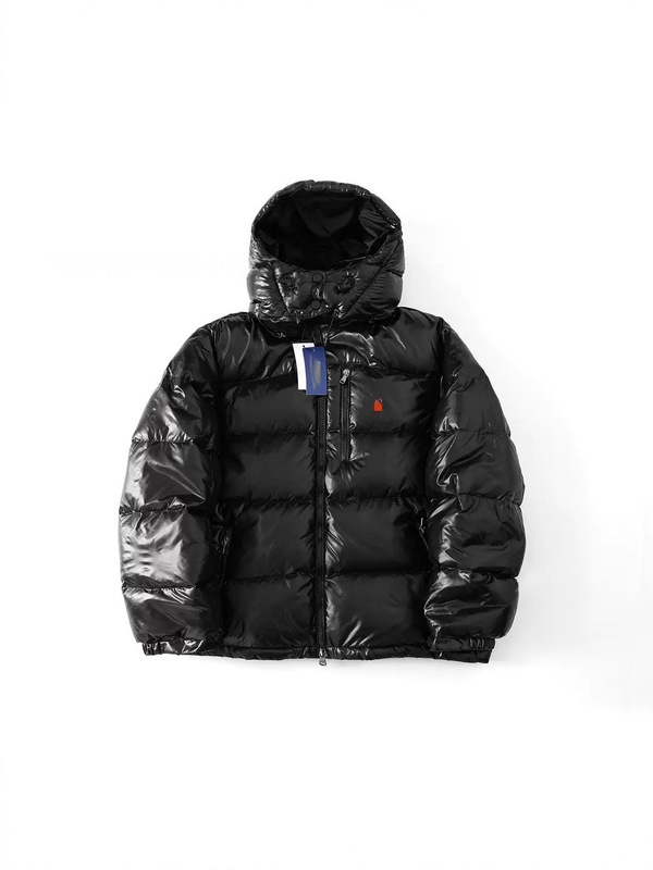 Rl War Horse Embroidery Detachable Hood Windproof Water-Repellent Warm down Jacket for Men and Women Cross-Border Rl War Horse Embroidery Detachable Hood Windproof Water-Repellent Warm down Jacket for Men and Women Cross-Border