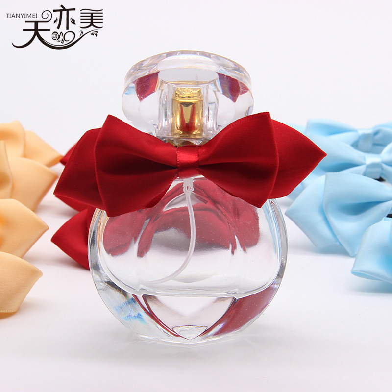 Tianyi Mei al por mayor botella de perfume/botella de vino/Embalaje de regalo decorativo pajarita Arco de la cinta hecha a mano