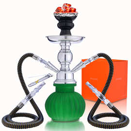 水烟壶小号套装双管水烟配件全套葫芦款shisha/hookah跨境货源