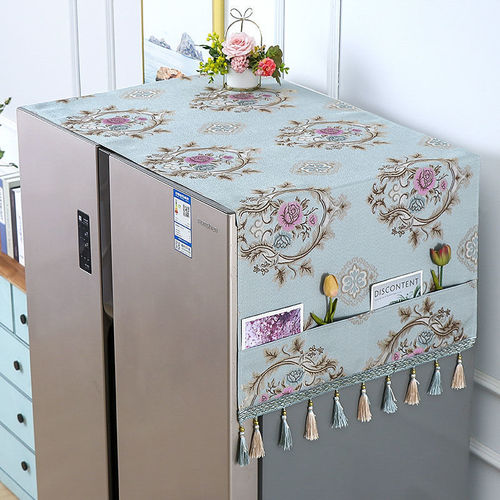 Refrigerator cover dustproof cloth dustproof cover cover cloth top cover cloth decorative double door four-open single door refrigerator cover manufacturer
