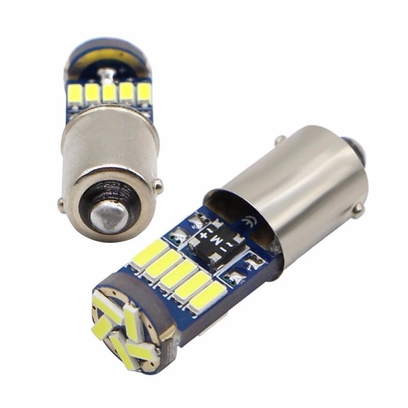 100pcs-12V-24V-BA9S-4014-15smd