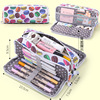 Capacious universal multilayer pencil case for elementary school students, for secondary school