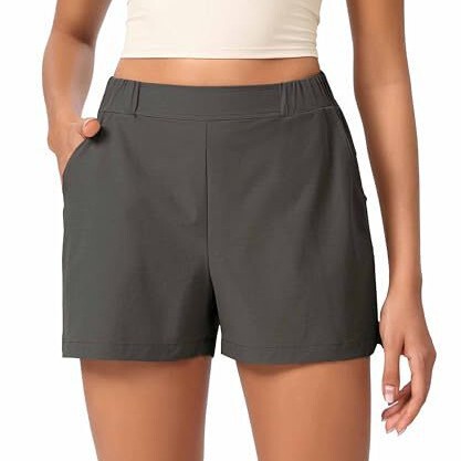Women's Golf Casual Shorts, High Waist Elastic Summer Lightweight Shorts with Pockets Women's Golf Casual Shorts, High Waist Elastic Summer Lightweight Shorts with Pockets