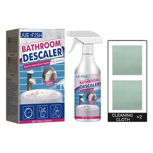 Jue Fish Bathroom Cleaner для ванной комнаты, стеклянный очиститель для удаления грязи, пятен от воды