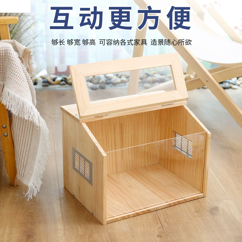 Клетка для хомяка, клетка для золотистого хомяка, клетка для разведения, из массива сосны, акриловая, очень большая, товары для животных, вилла для хомяка