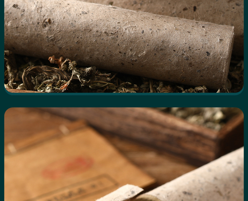Moxa Stick Ai Tiao 艾条 10cm Mulberry Paper Wrapped Stone Ground Moxibustion Roll for Warming Therapy details