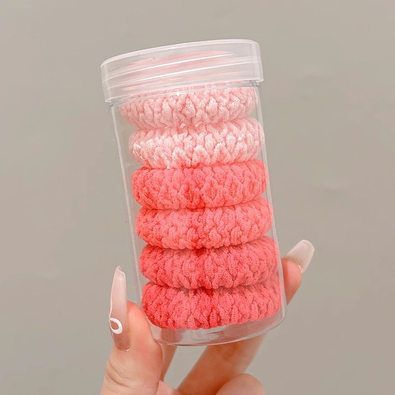 Cuerdas de cabello de cola de caballo de alta elasticidad, banda de goma duradera, anillo de cabello de mujer, 2025 nuevo toque de cabello de primavera y verano de alta gama