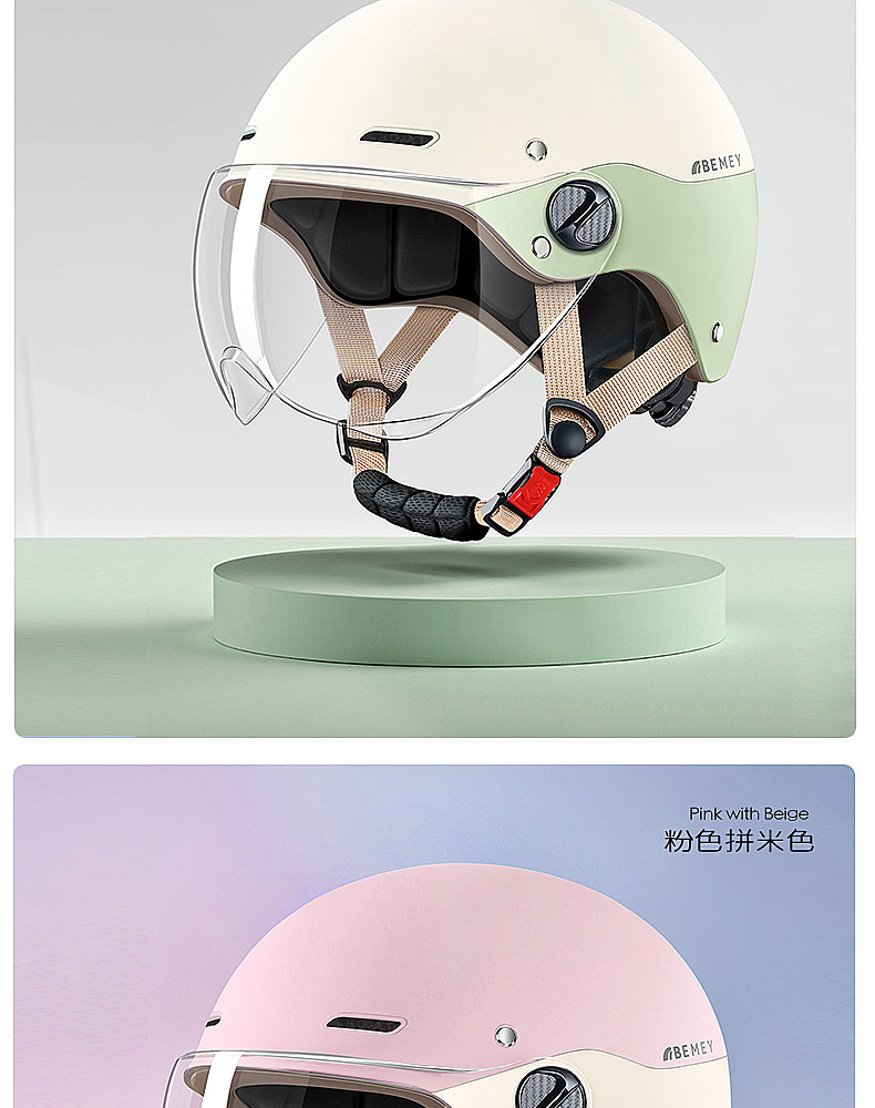 Electric Motorcycle Helmet Scooter Half Helmet Summer Lightweight