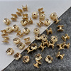 Golden double-sided accessory handmade, wholesale, 18 carat