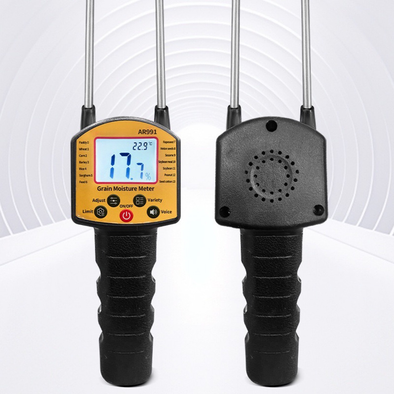 谷物大米小麦水份检测仪粮食水分仪大豆测水仪语音粮食水分测量仪