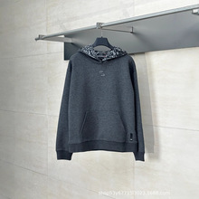 高版本F家25新款FF立体刺绣兜帽卫衣欧美高街宽松百搭ins男女连帽