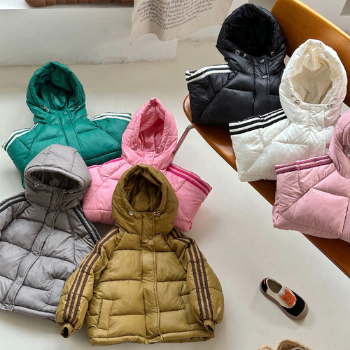 Korean style cotton coats for children, middle and large children, autumn and winter cotton padded jackets for boys and girls, down cotton coats, foreign trade children's clothing, one piece drop shipping